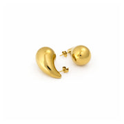 Golden Teardrop Statement Earrings