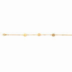 Celeste Minimal Gold Disc Anklet