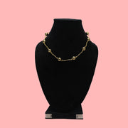 gold ball long Necklaces