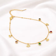 Aurelia Evil Eye Charm Anklet