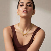 Flutter Knot Statement Necklaces Set