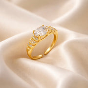 Regal Solitaire Adjustable Ring