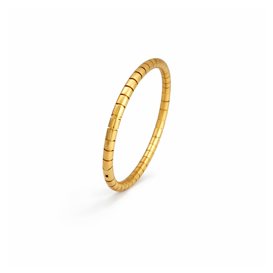 Celeste Textured Gold Bangle