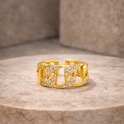 Linked Glow Adjustable Ring