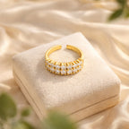Luxe Crystal Row Ring