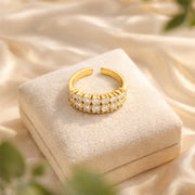 Luxe Crystal Row Ring