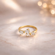 Twin Bow Adjustable Ring