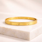 Classic Luxe Screw Motif Bangle