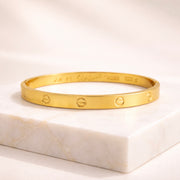 Classic Luxe Screw Motif Bangle