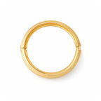 Golden Ripple Broad Shiny Bangle