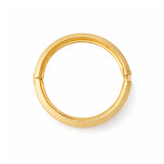 Golden Ripple Broad Shiny Bangle