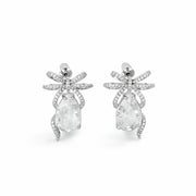 Crystal Grace Bow Earrings