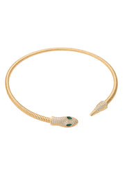 Emerald Eye Serpent Choker