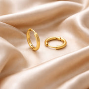Sleek Luna Thin Huggie Hoops