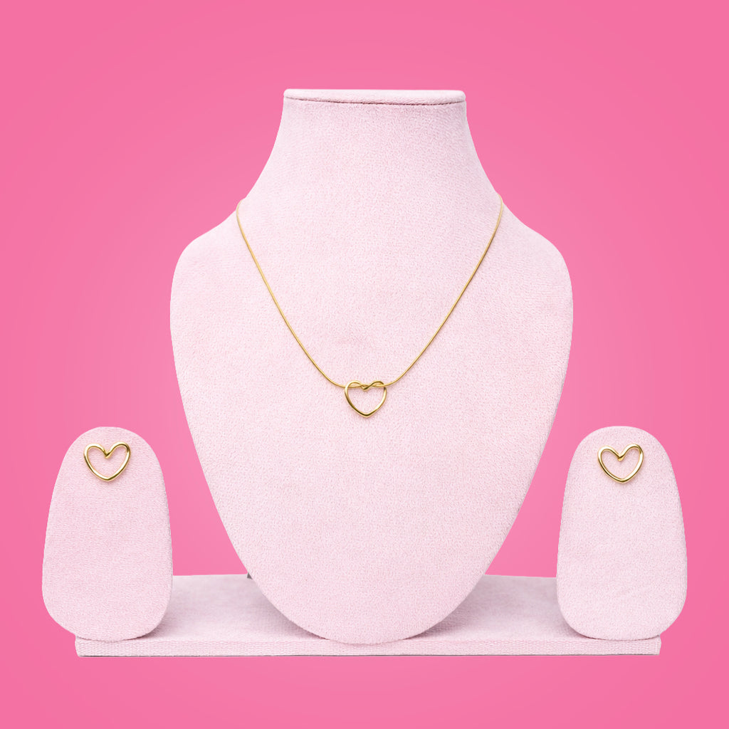 twisted heart Necklaces set