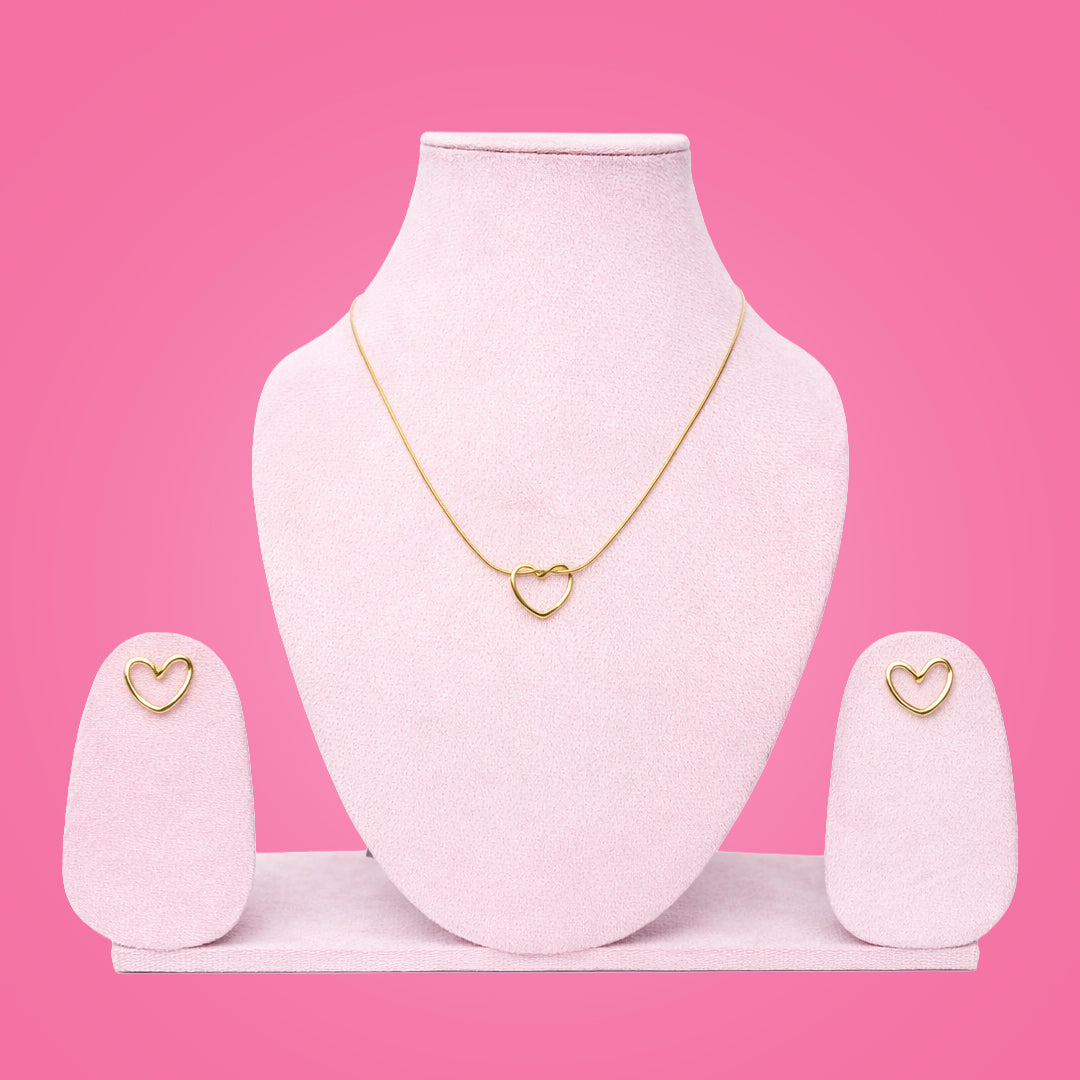 twisted heart Necklaces set
