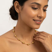 gold ball long Necklaces