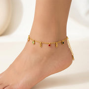 Celeste Infinity Gem Anklet