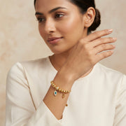 Golden evil eye charm Bracelet
