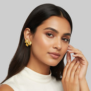 Aurora Fold Bow Stud Earrings