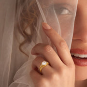 Regal Solitaire Adjustable Ring