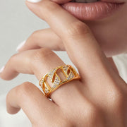 Linked Glow Adjustable Ring