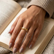 Linked Halo Adjustable Ring
