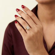 Twilight Loop Crystal Open Ring