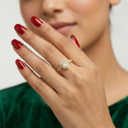 Heart Whisper Crystal Accent Ring
