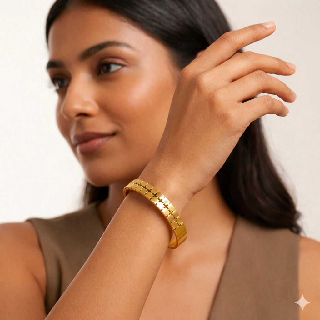 Aurora Flex Gold-Tone