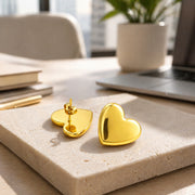 Pure Heart Gloss Stud Earrings