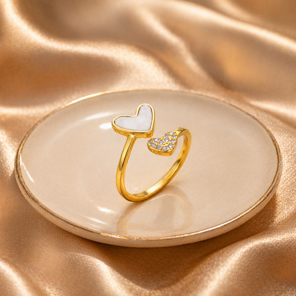 Eternal Love Double Heart Ring