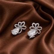 Crystal Grace Bow Earrings