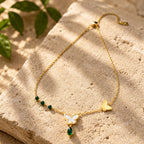 Emerald Flutter Necklaces