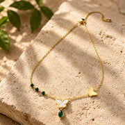 Emerald Flutter Necklaces