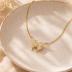 Crystal Butterfly Magnetic Detachable Chain with pendant