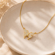 Crystal Butterfly Magnetic Detachable Chain with pendant