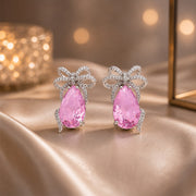 Crystal Grace Bow Earrings