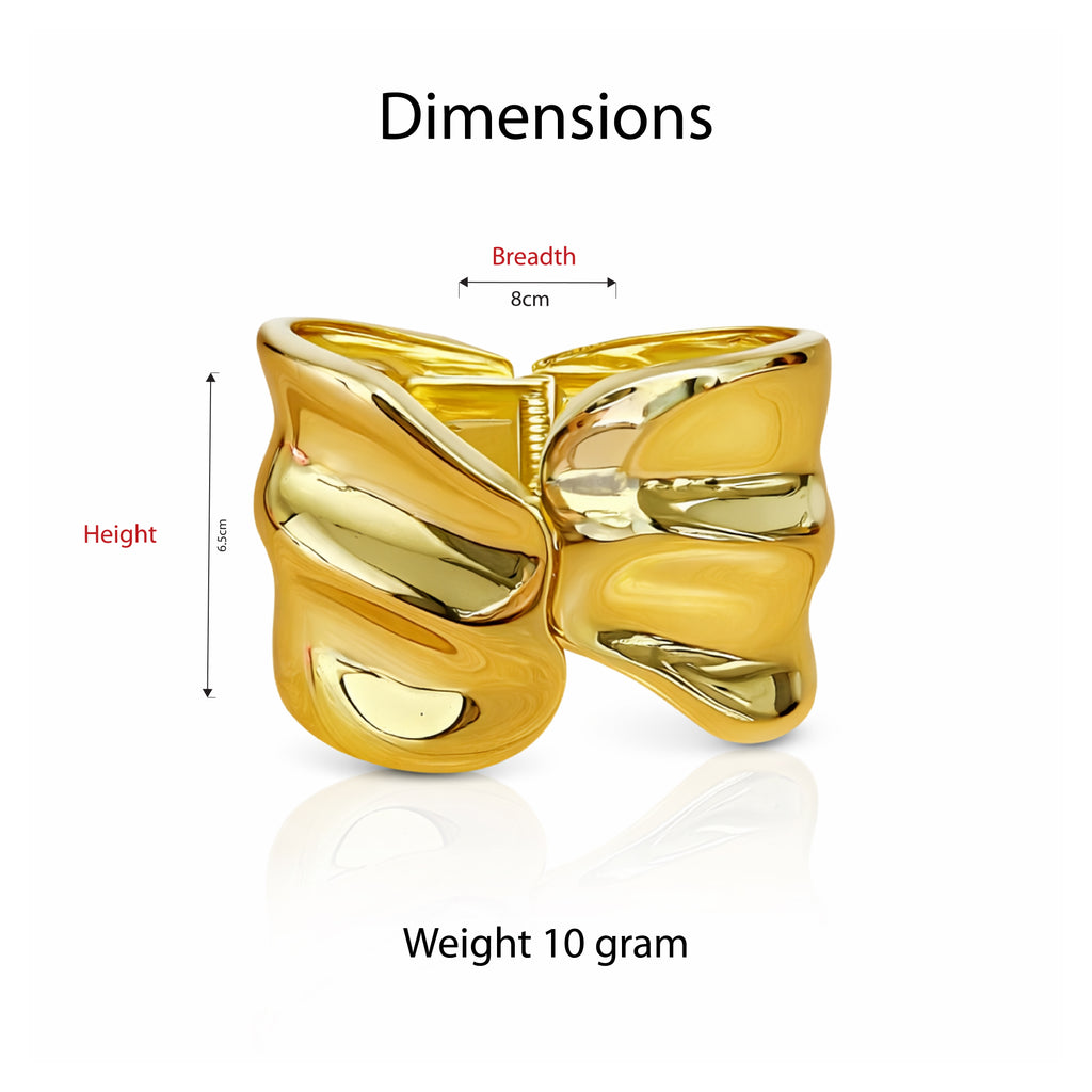 Bold Wave Bangle