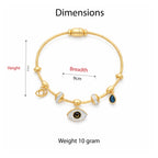 Evil Eye Charm Bangle