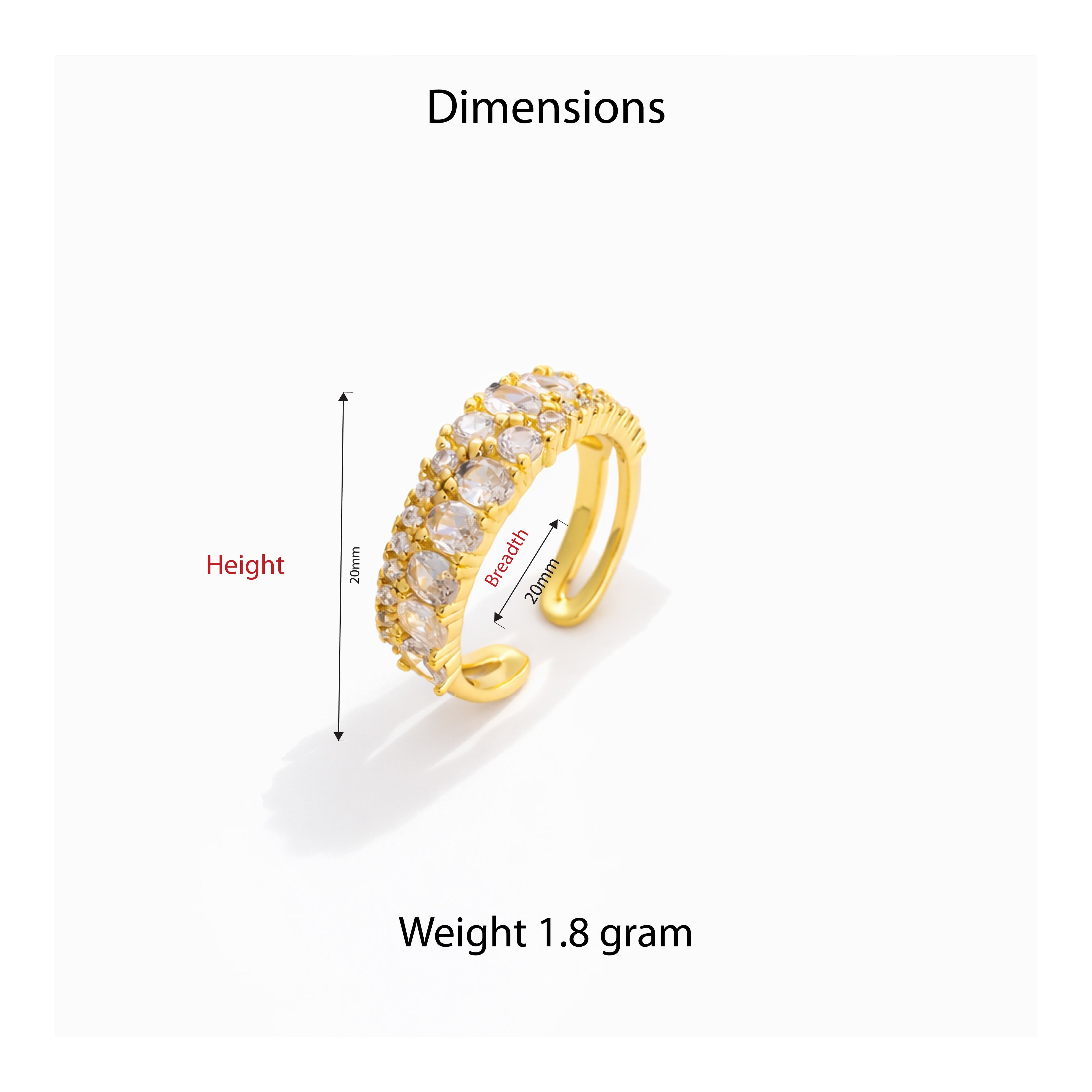 Celeste Spark Band Ring