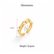 Linked Halo Adjustable Ring