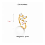 Twin Bow Adjustable Ring