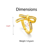 Royal Ribbon Luxe Adjustable Ring
