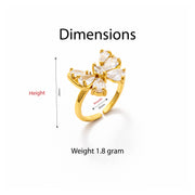 Luna Halo Oval Crystal Ring