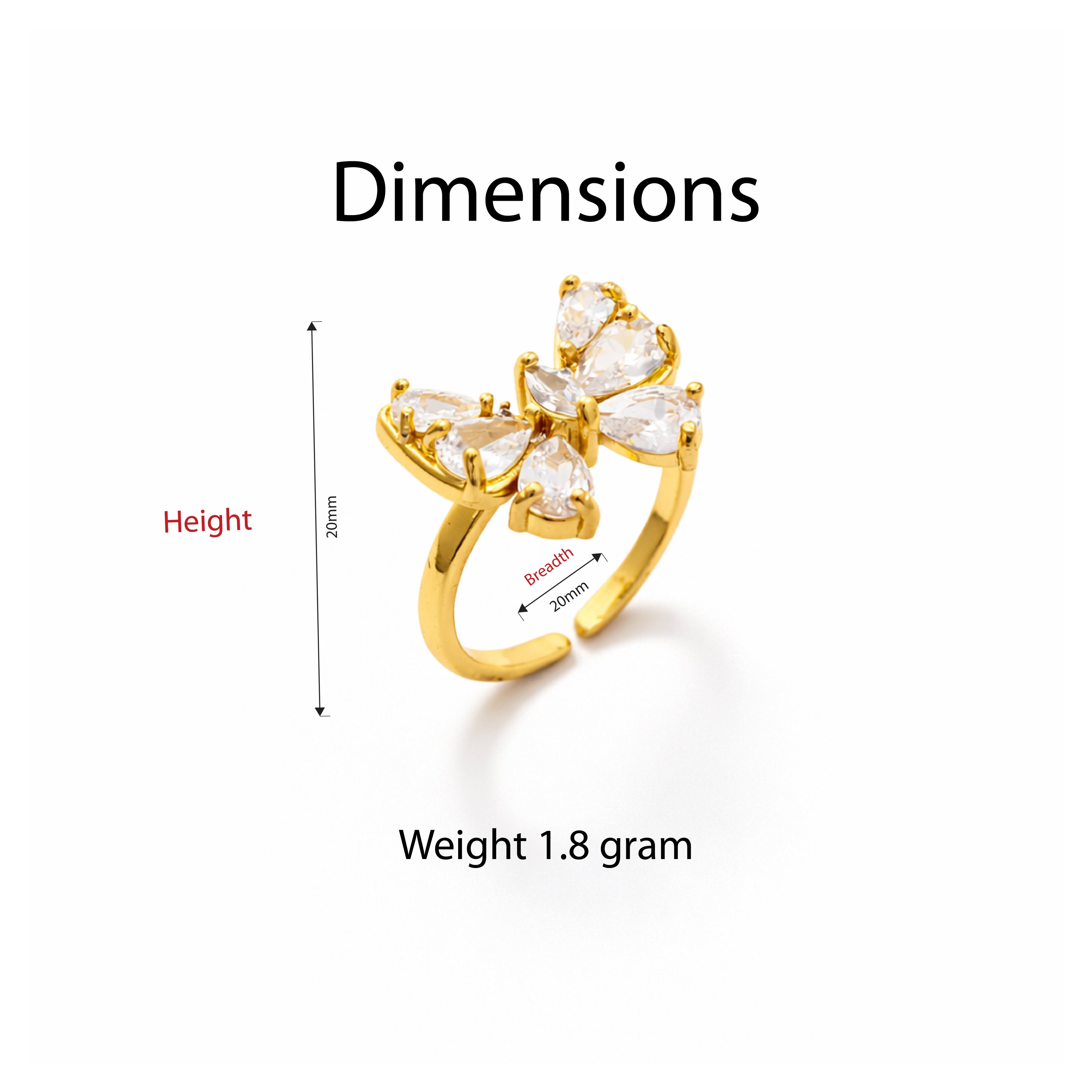 Luna Halo Oval Crystal Ring