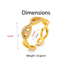 Rustic Charm Textured Gold Band Ring