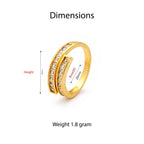Elara Oval Crystal Statement Ring