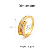Elara Oval Crystal Statement Ring