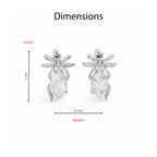 Crystal Grace Bow Earrings